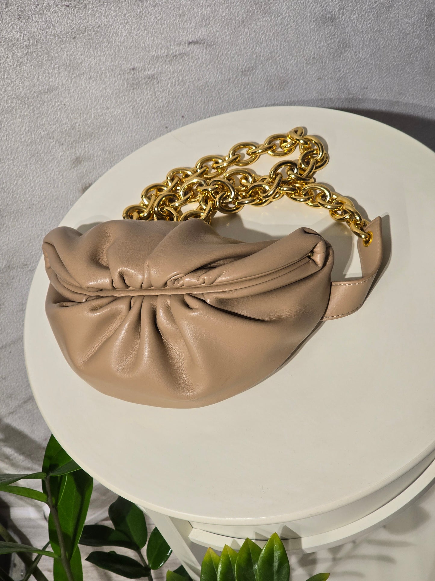 Дамска чанта от еко кожа - зелена