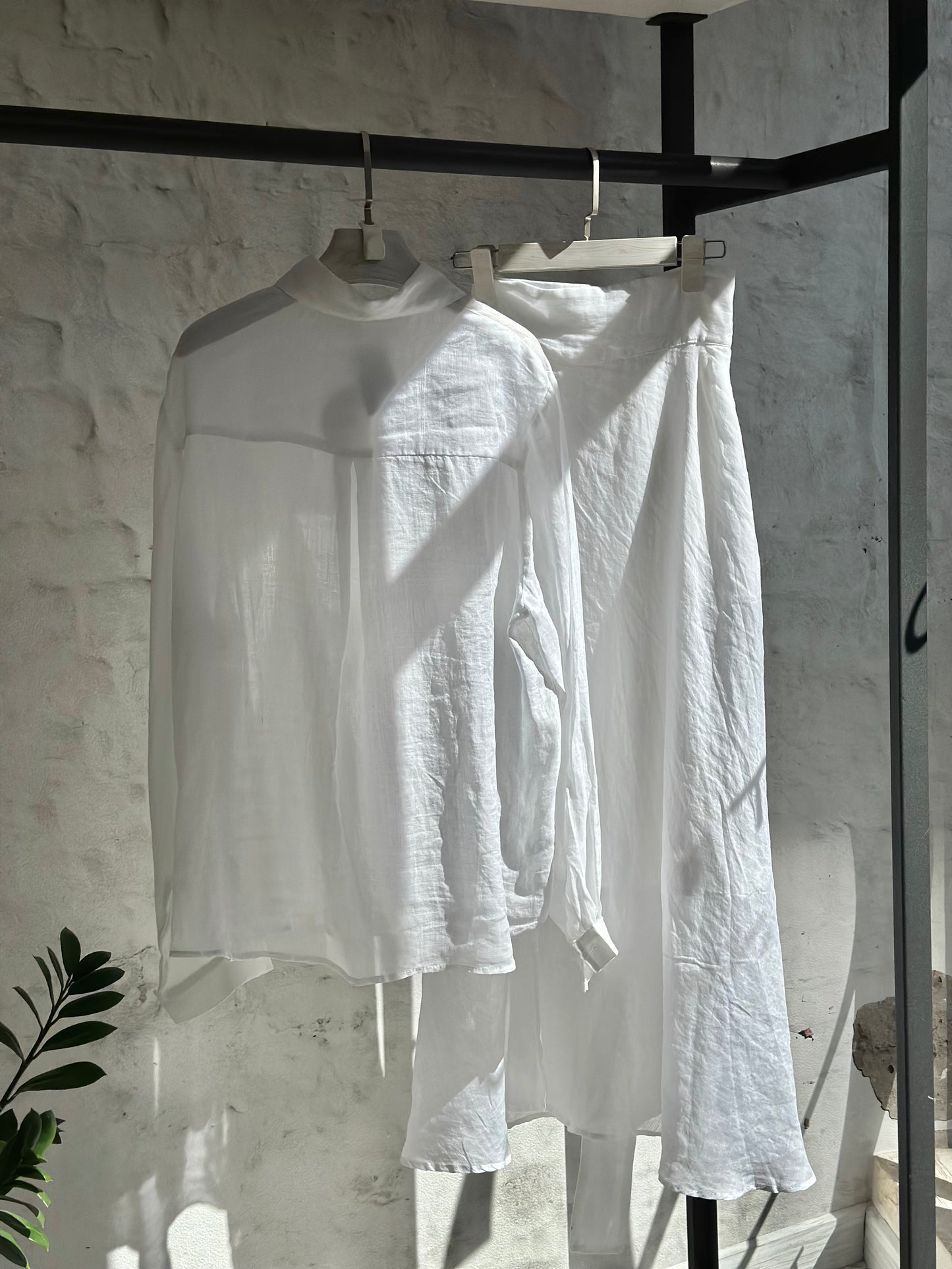 Дамски памучен комплект-зелен