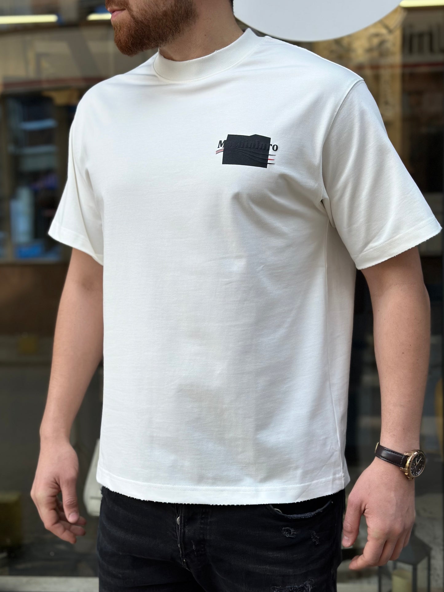 Мъжка тениска широка кройка (Oversized)