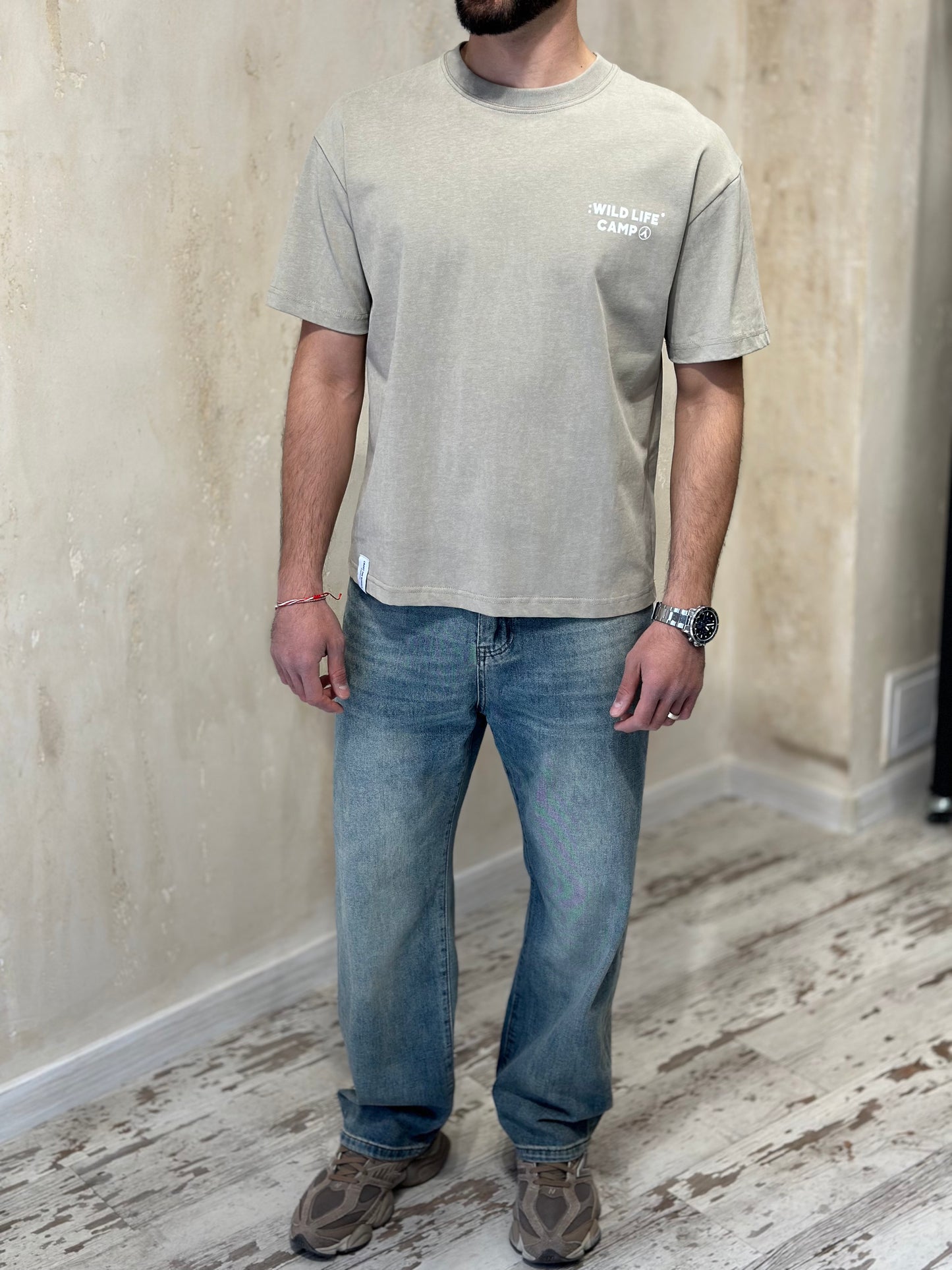 Мъжки дънки с широки крачоли