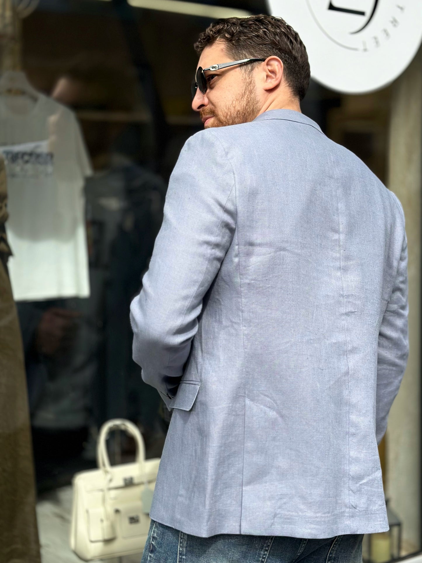 Мъжко ленено сако