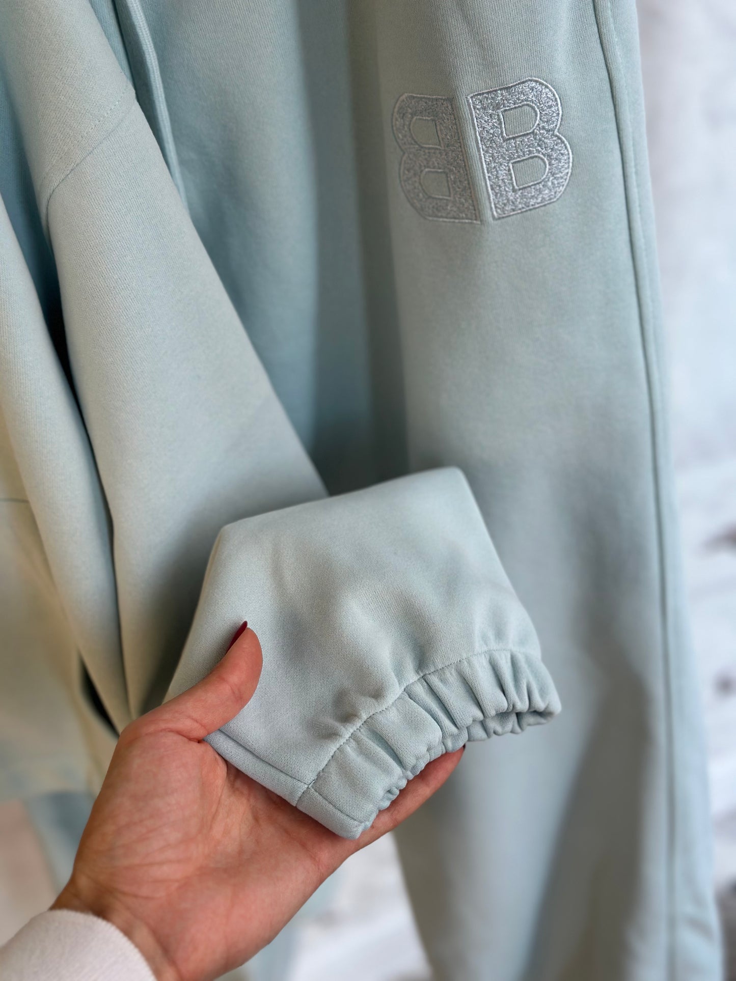 Дамски спортен екип (комплект)-светло син