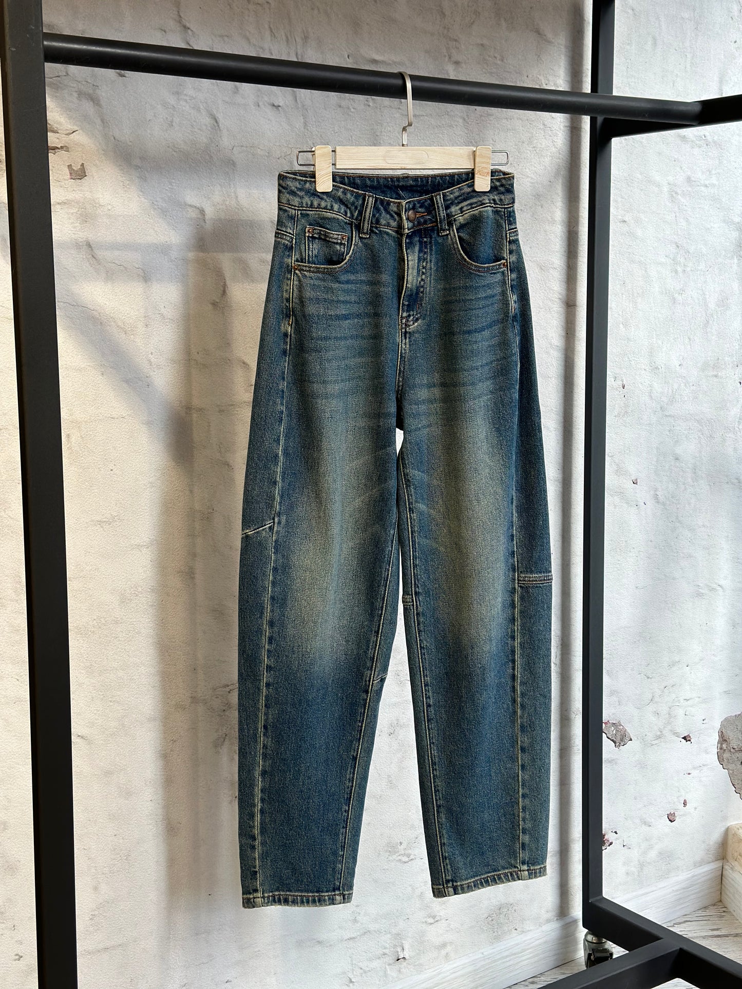 Дамски дънки с висока талия