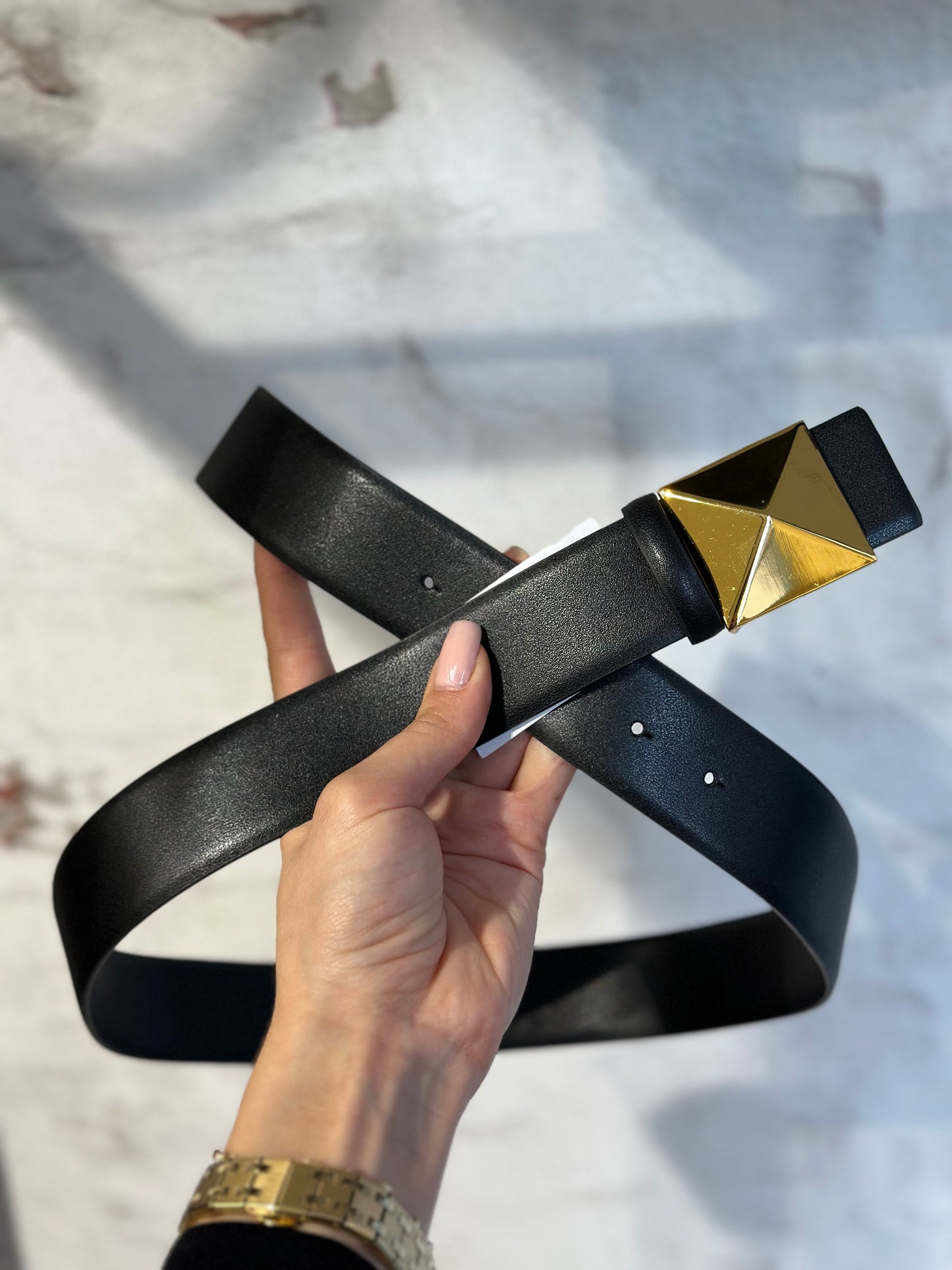 Дамски кафяв колан от естествена кожа