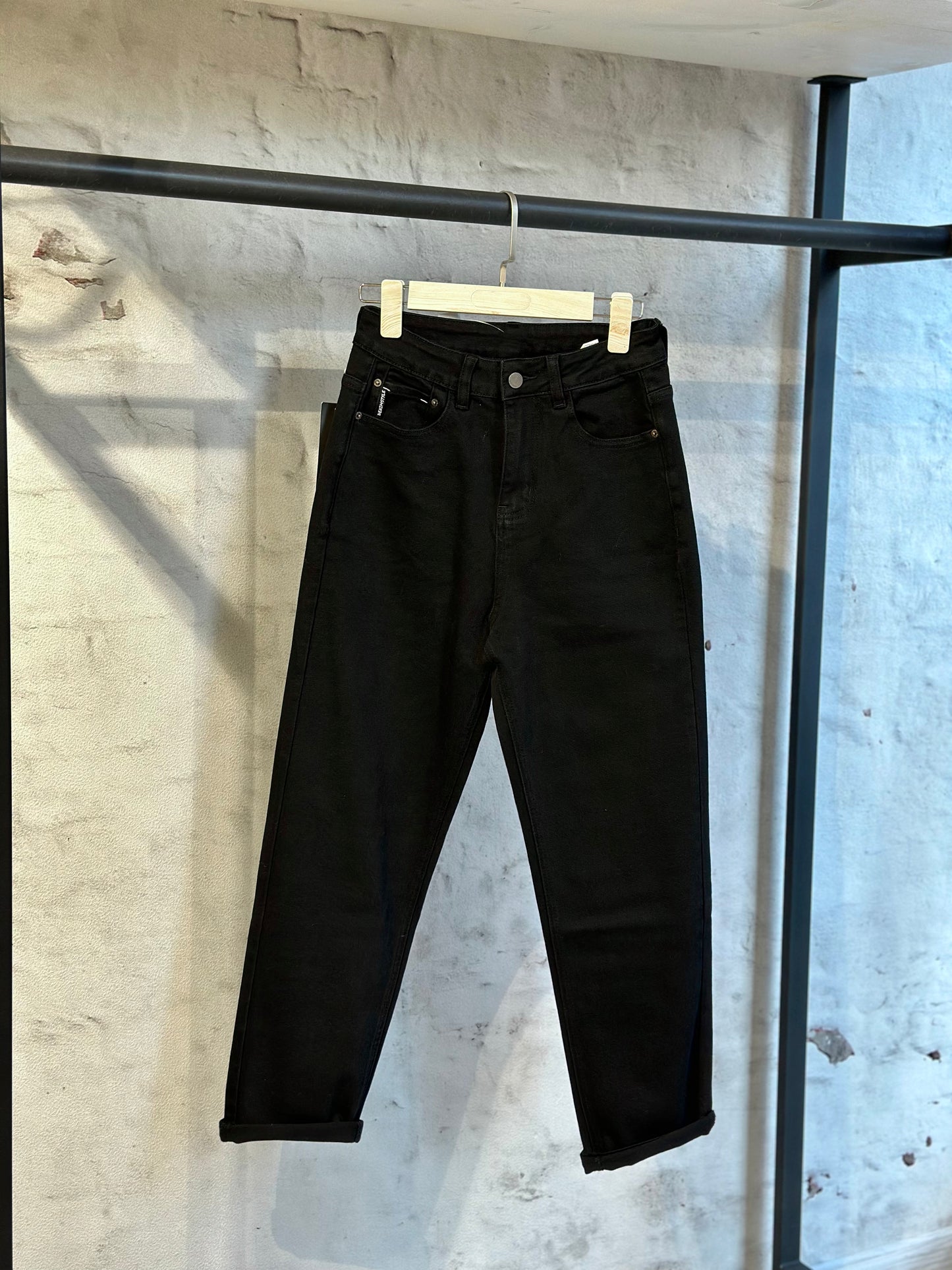 Дамски дънки с висока талия