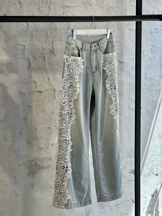Дамски дънки Lace Denim