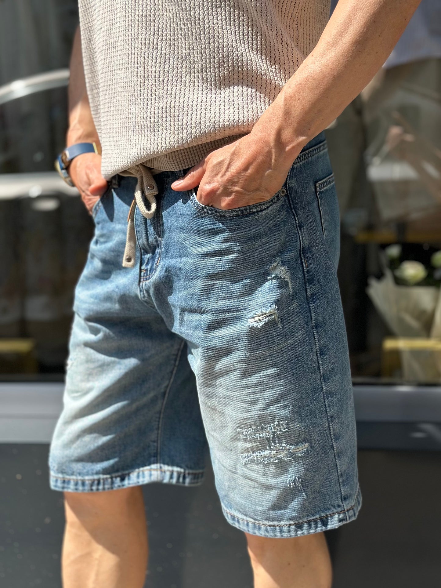 Мъжки къси дънки