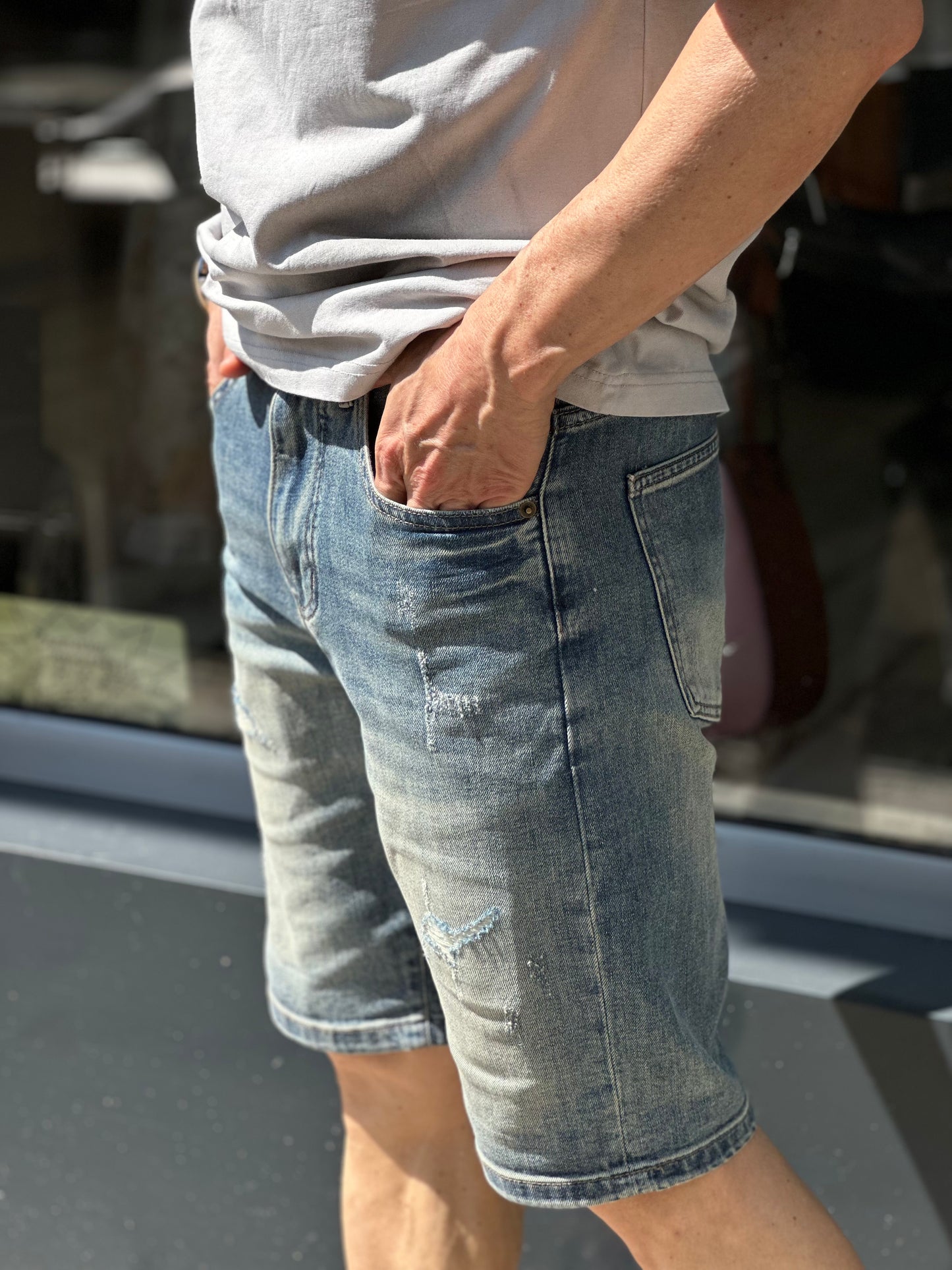 Мъжки къси дънки