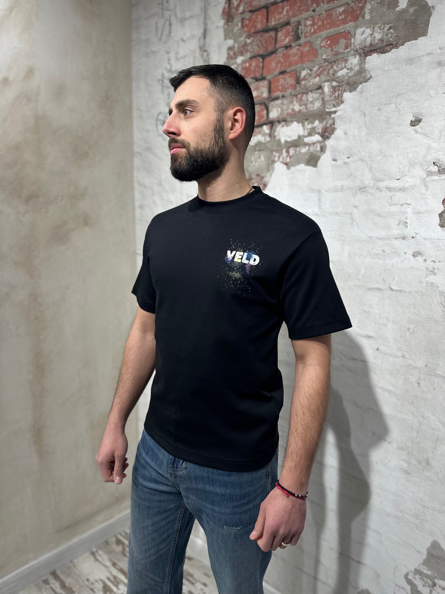 Мъжка тениска Veld-черна