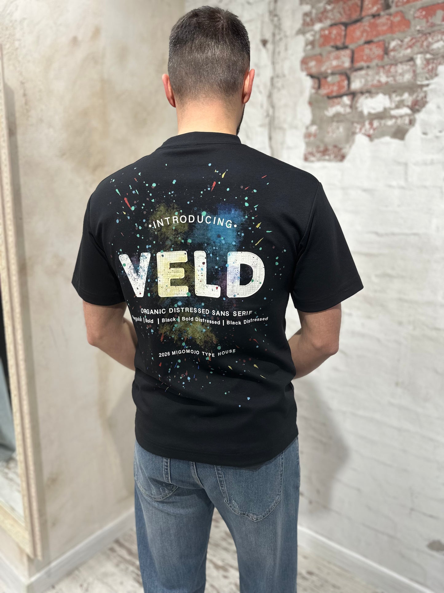 Мъжка тениска Veld-черна