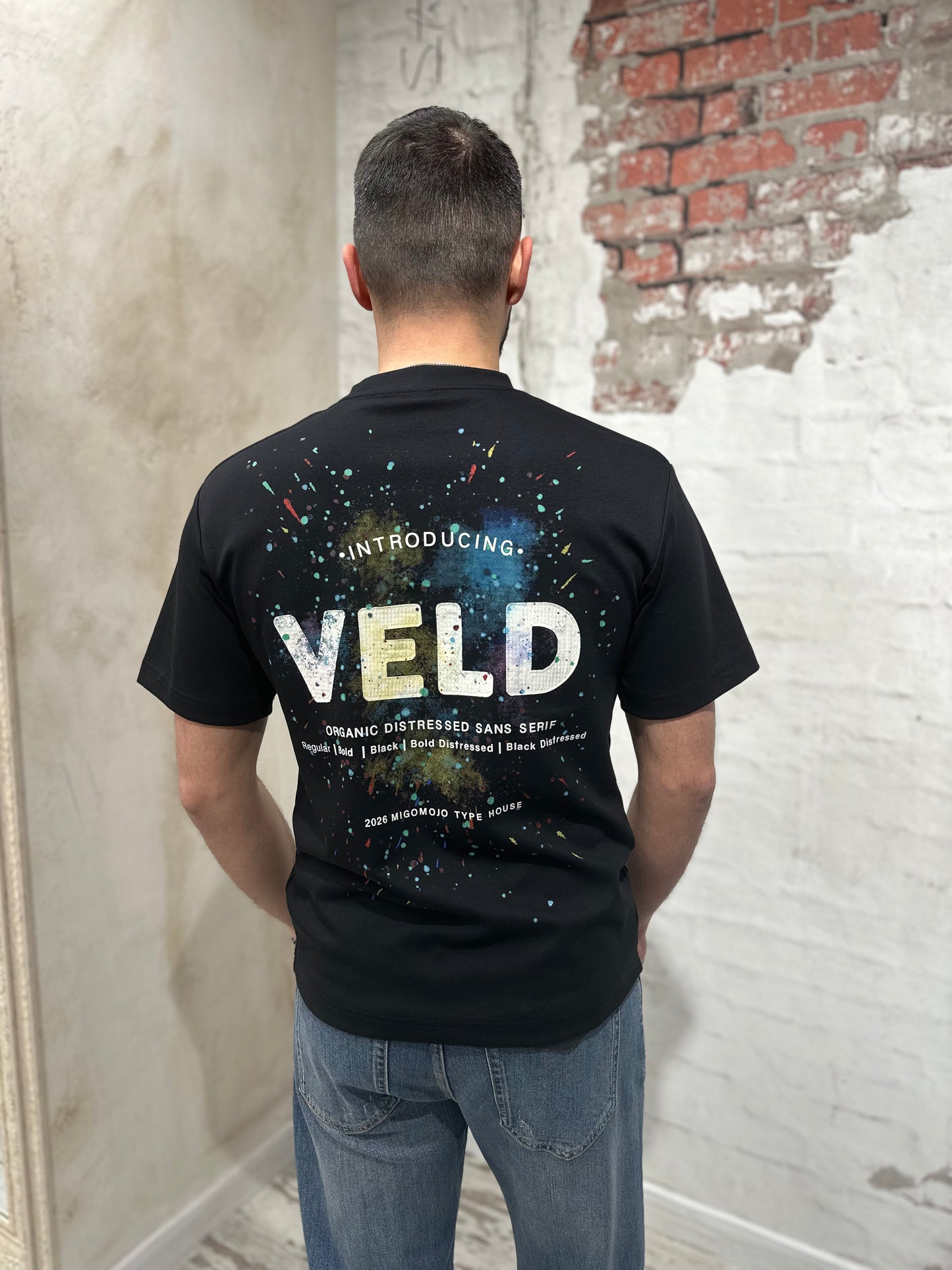 Мъжка тениска Veld-черна