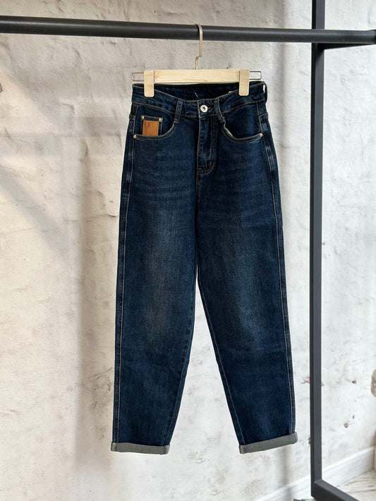 Дамски дънки с висока талия