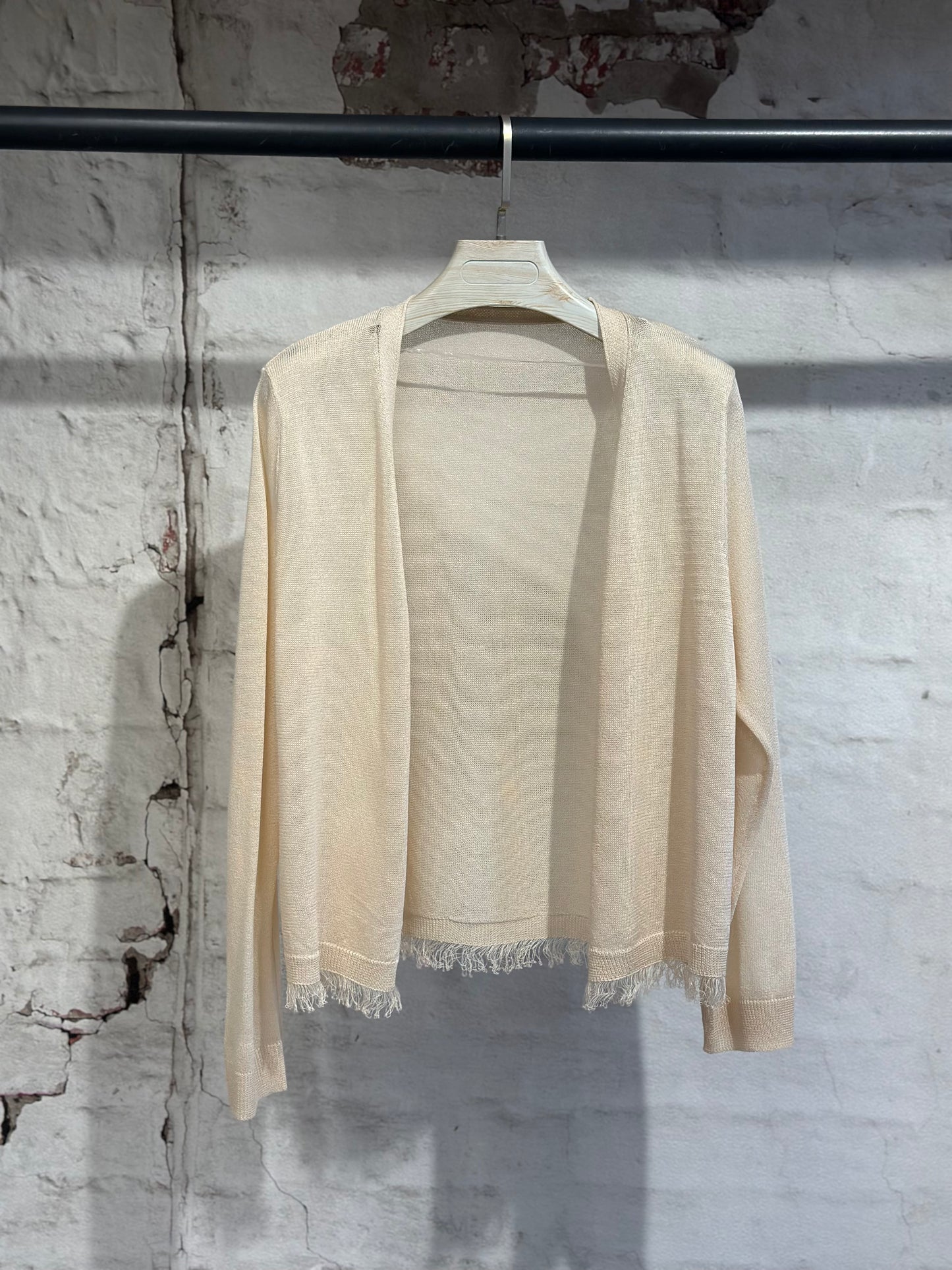 Жилетка финно плетиво- крема