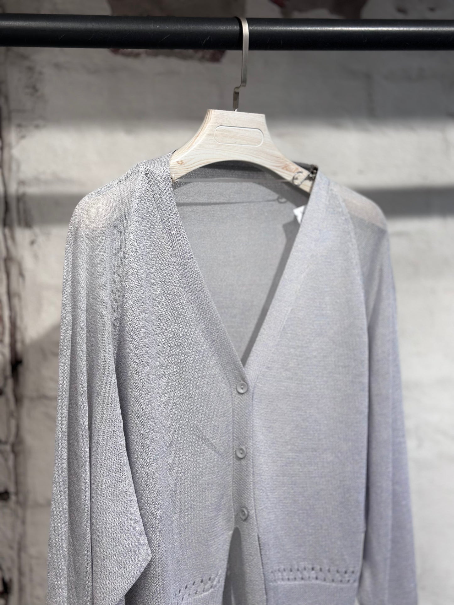 Жилетка финно плетиво-сива