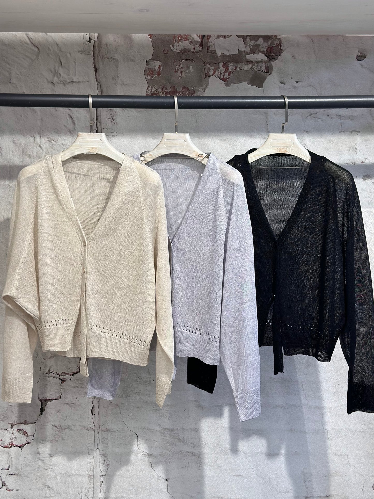 Жилетка финно плетиво-сива