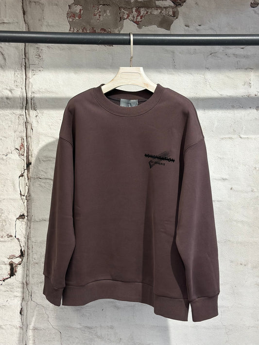 Мъжки суитшърт No inspiration- кафява