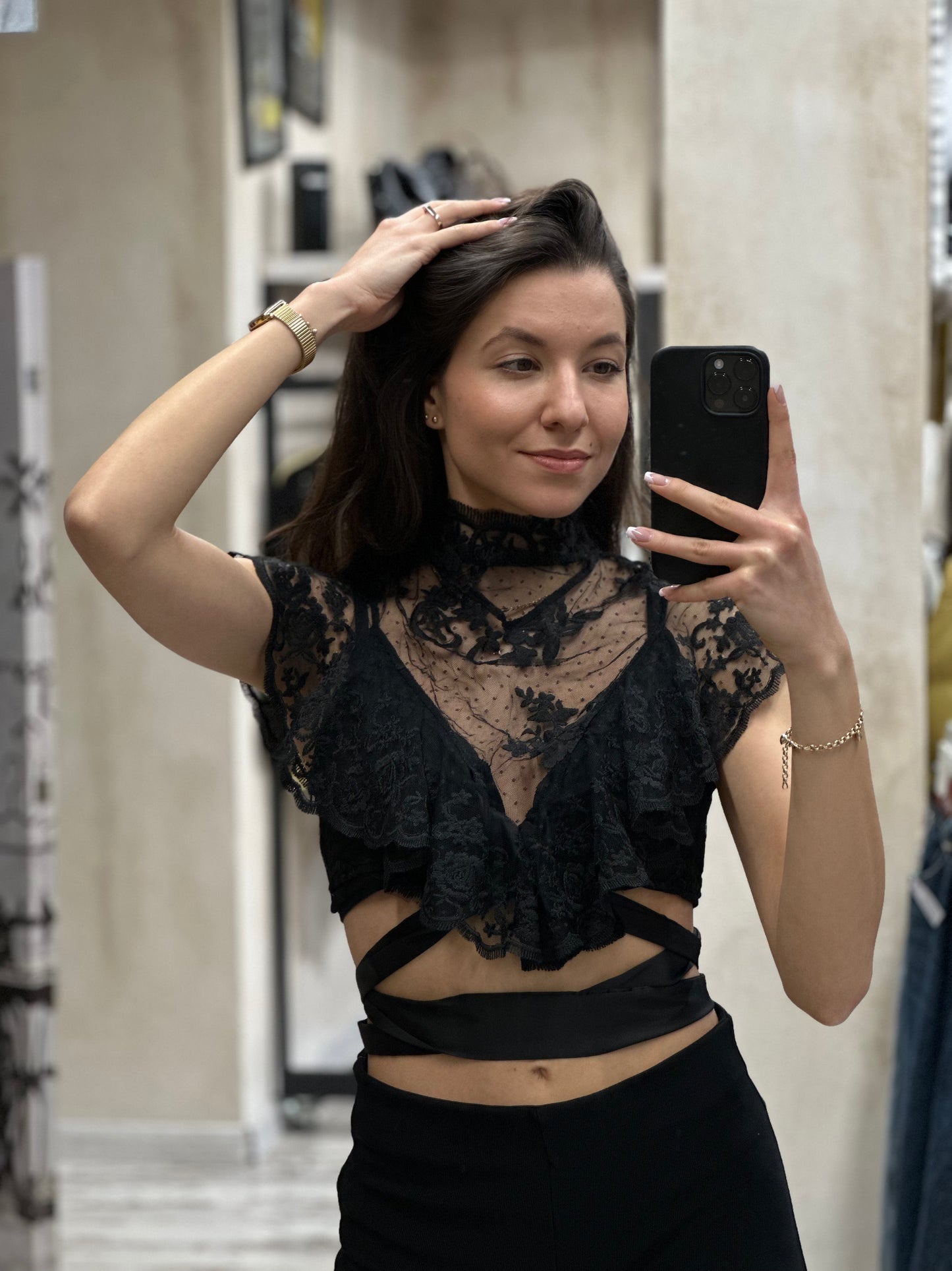 Дамско дантелено бюстие