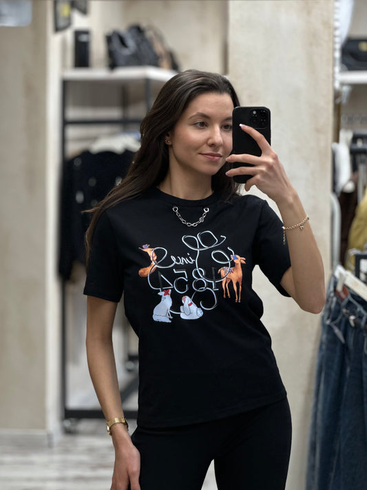 Дамска тениска Since-черна