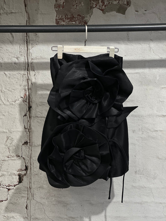 Дамска рокля бюстие с цветя