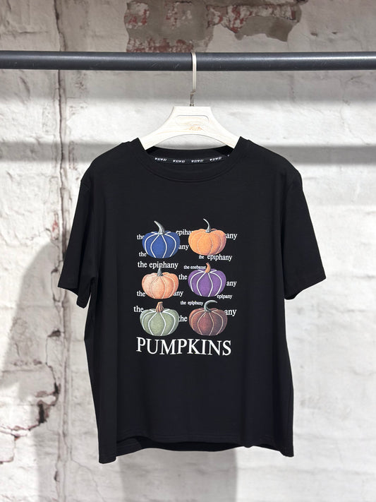 Дамска тениска Pumpkins- черна