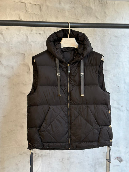 Дамски елек- къс, черен