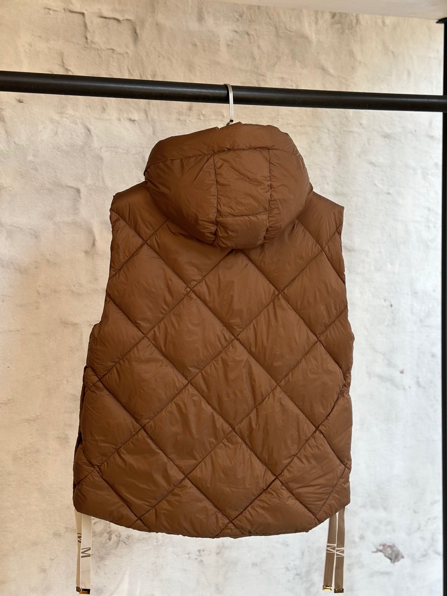 Дамски елек- къс, кафяв