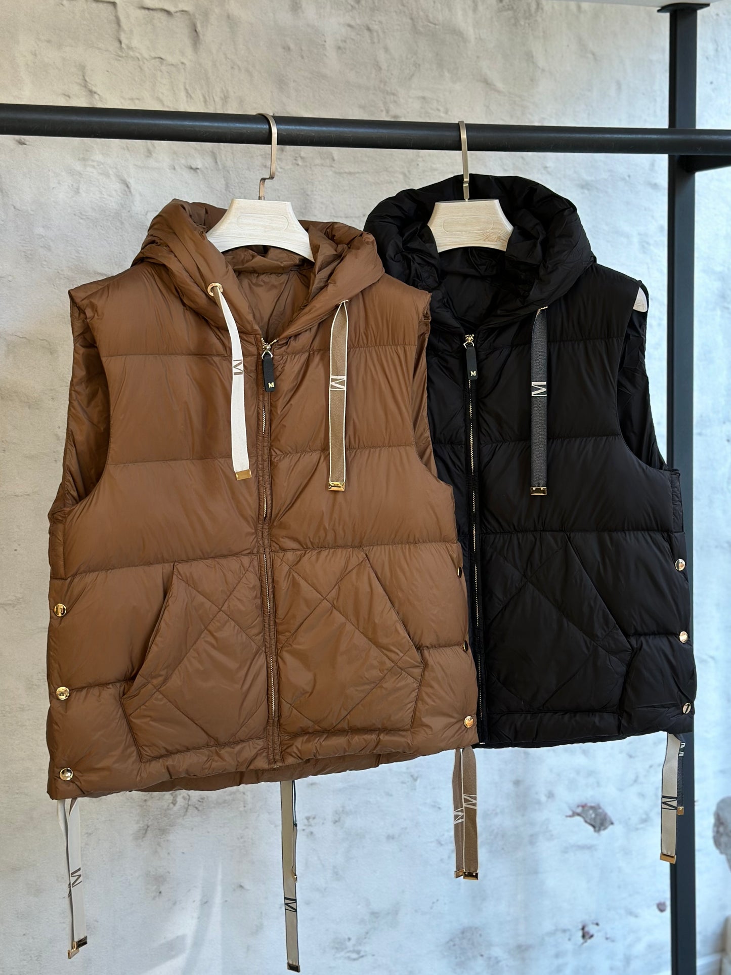 Дамски елек- къс, кафяв