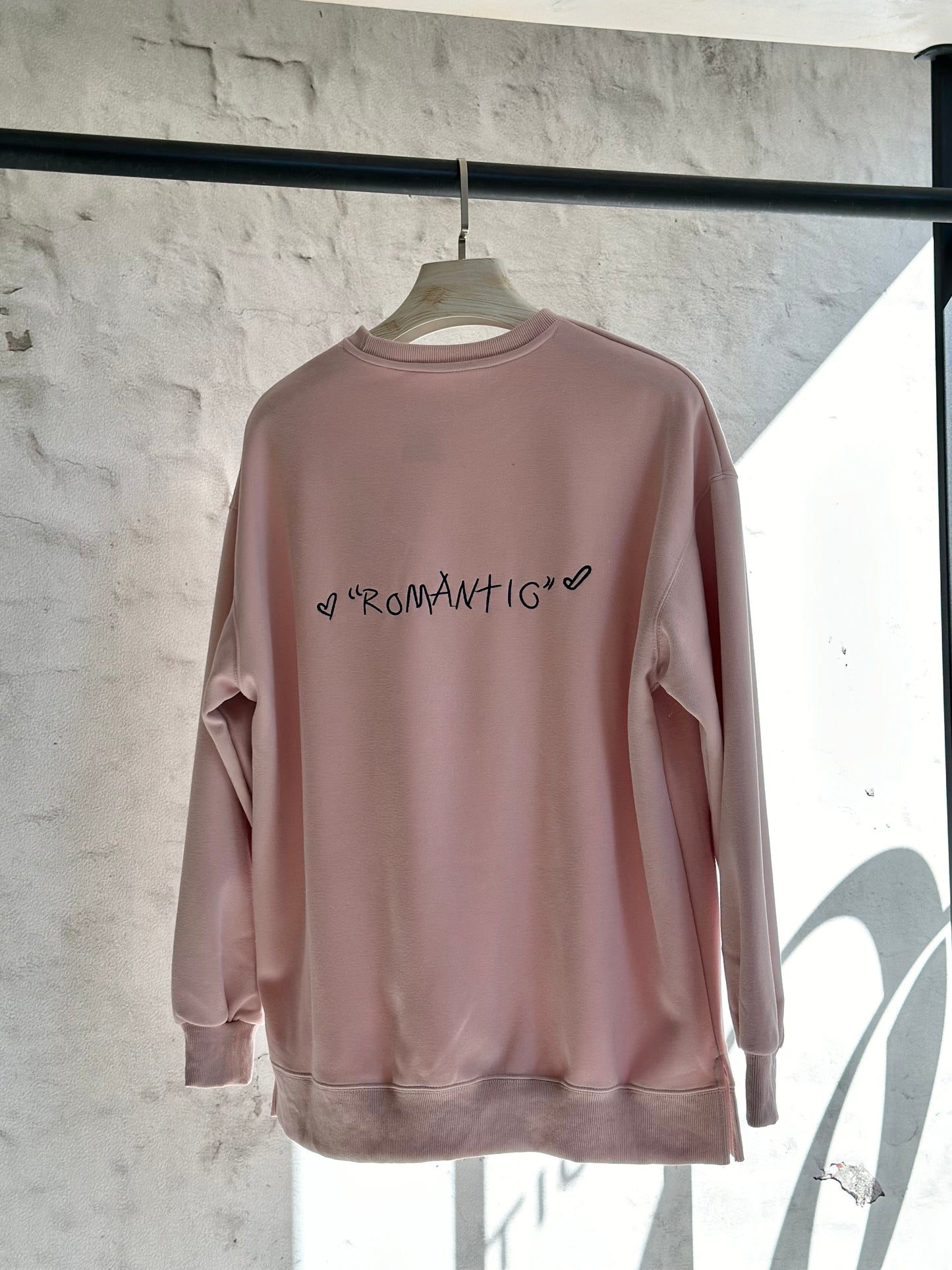 Дамска блуза сърце-розова