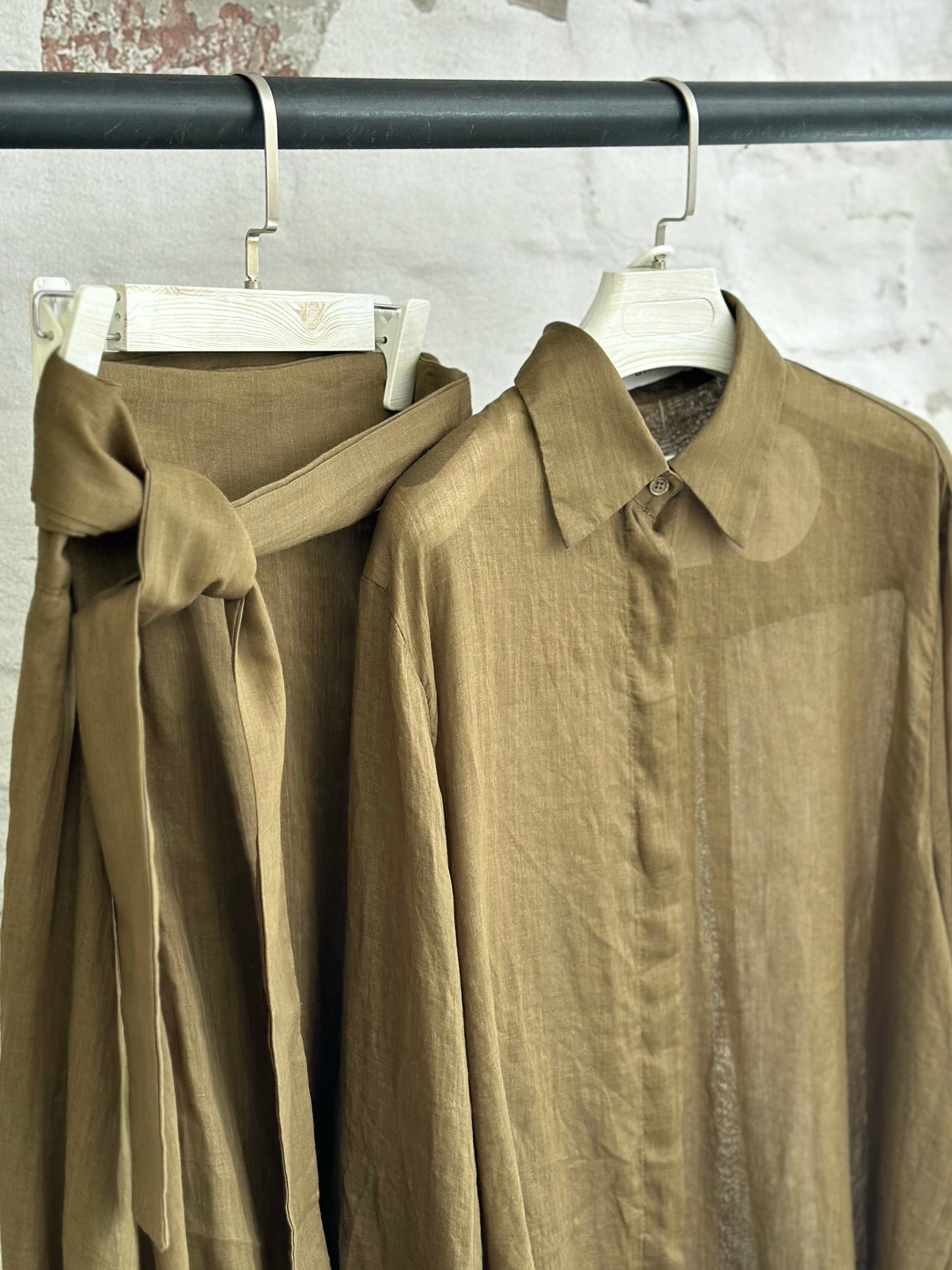 Дамски памучен комплект-зелен