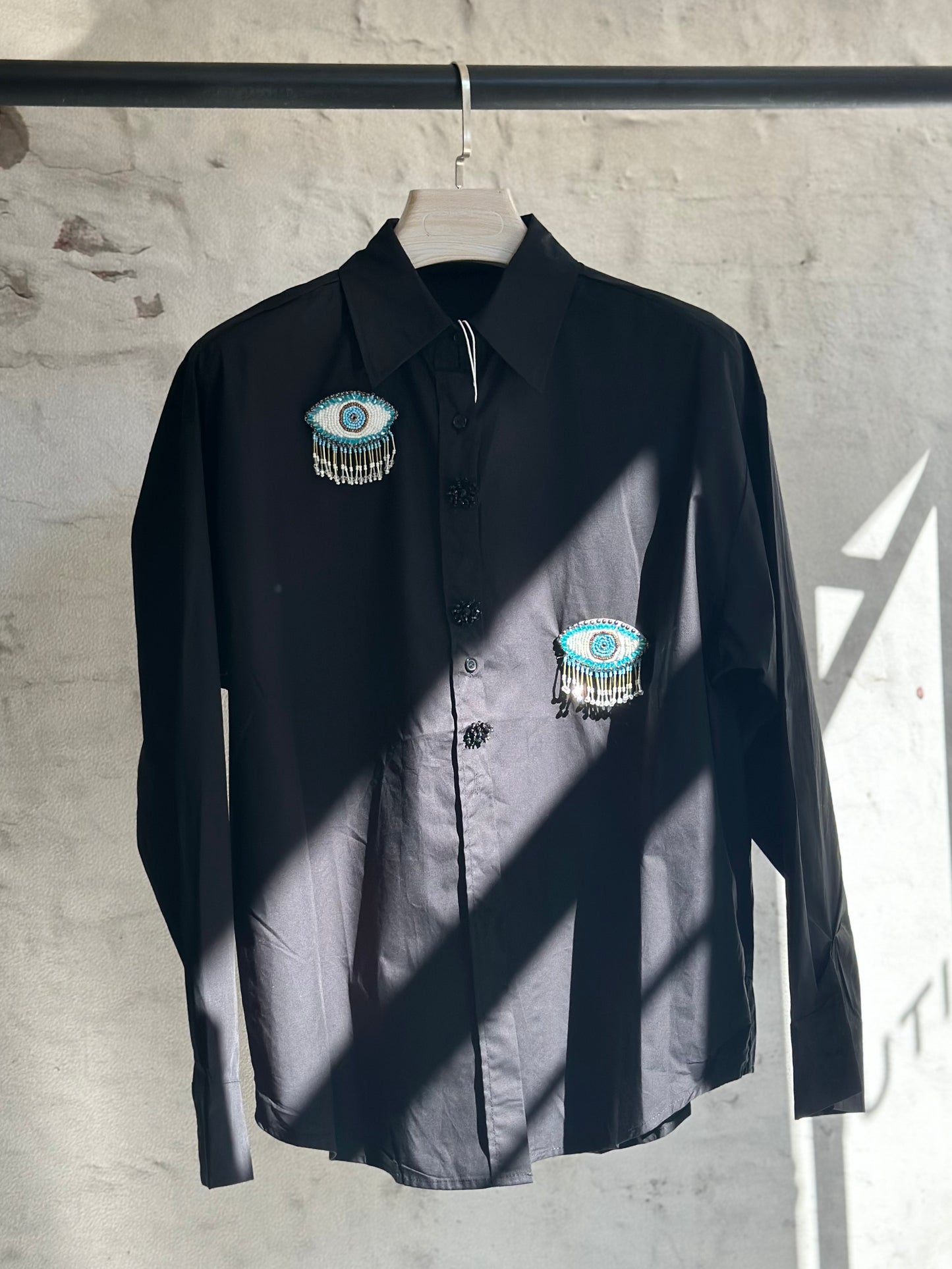 Дамска риза Eye-черна