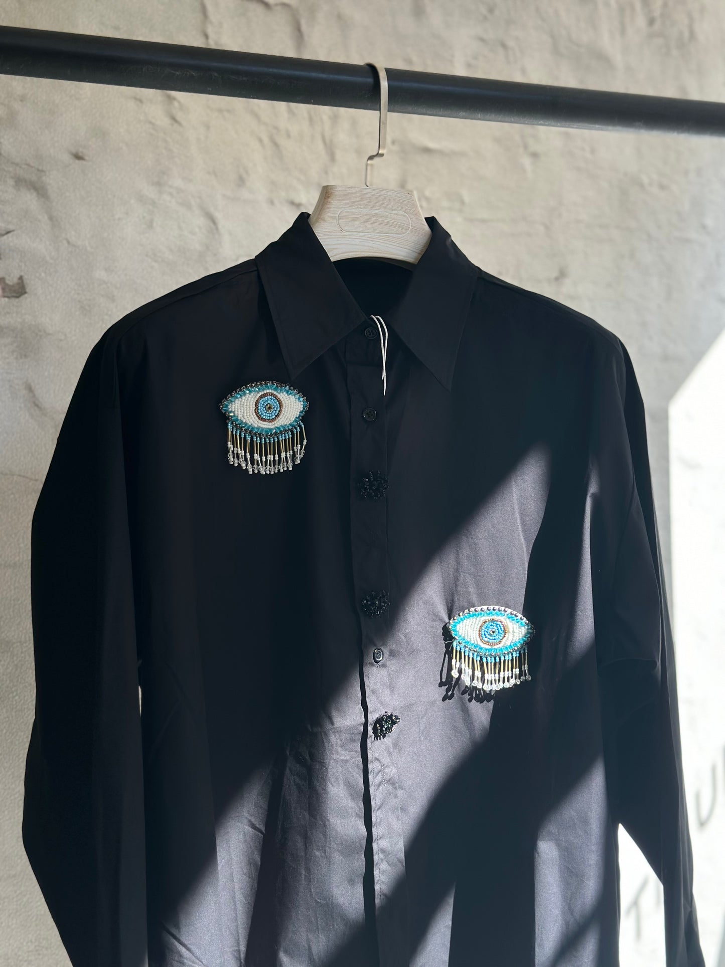 Дамска риза Eye-черна