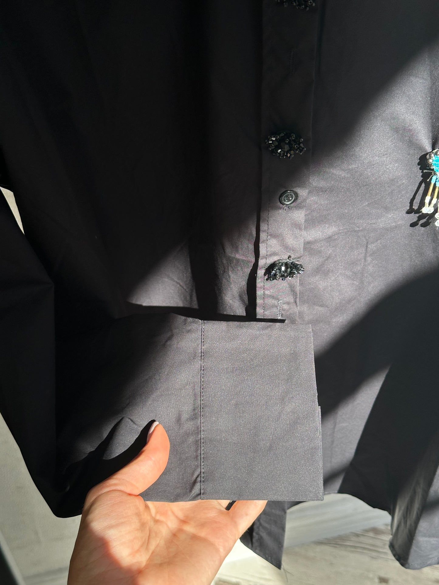 Дамска риза Eye-черна