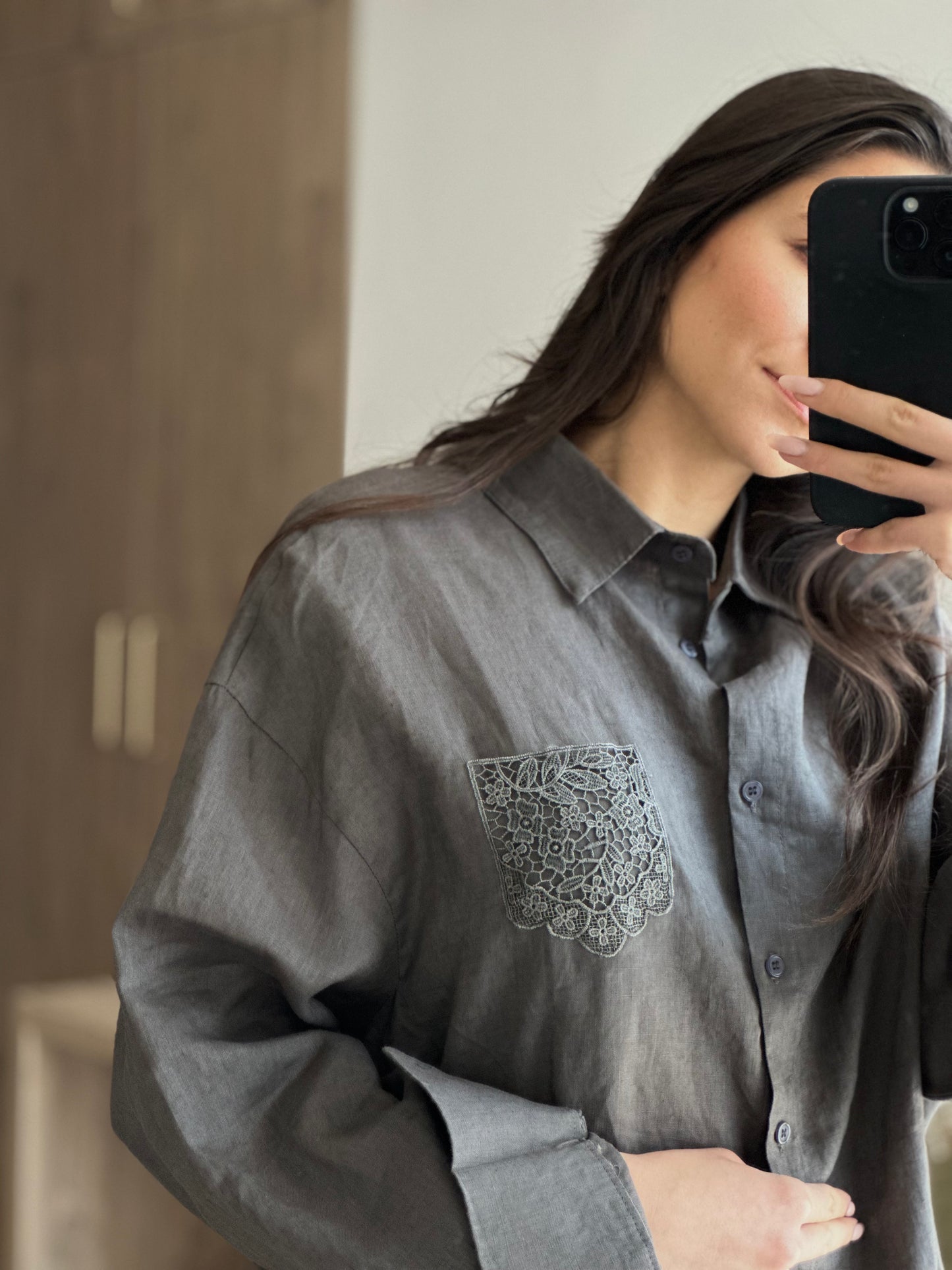 Дамски ленен комплект