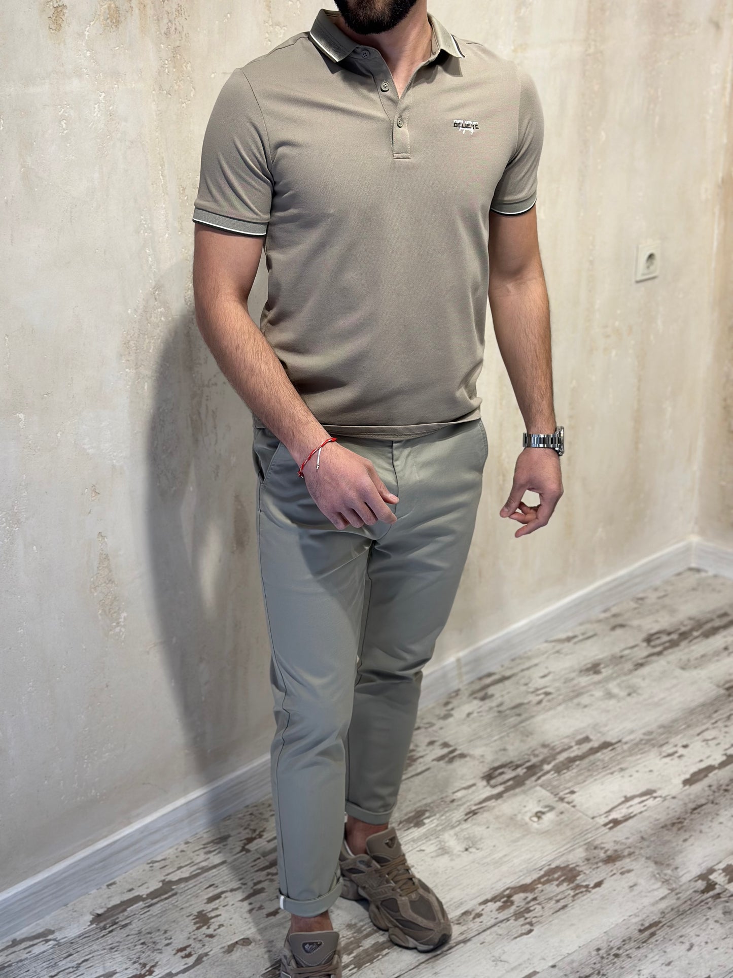 Мъжка тениска с якичка