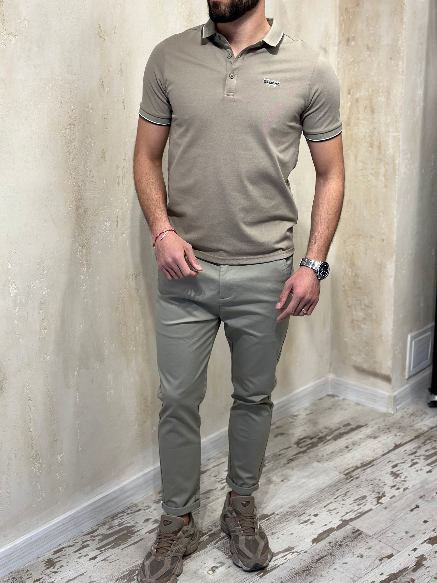 Мъжка тениска с якичка