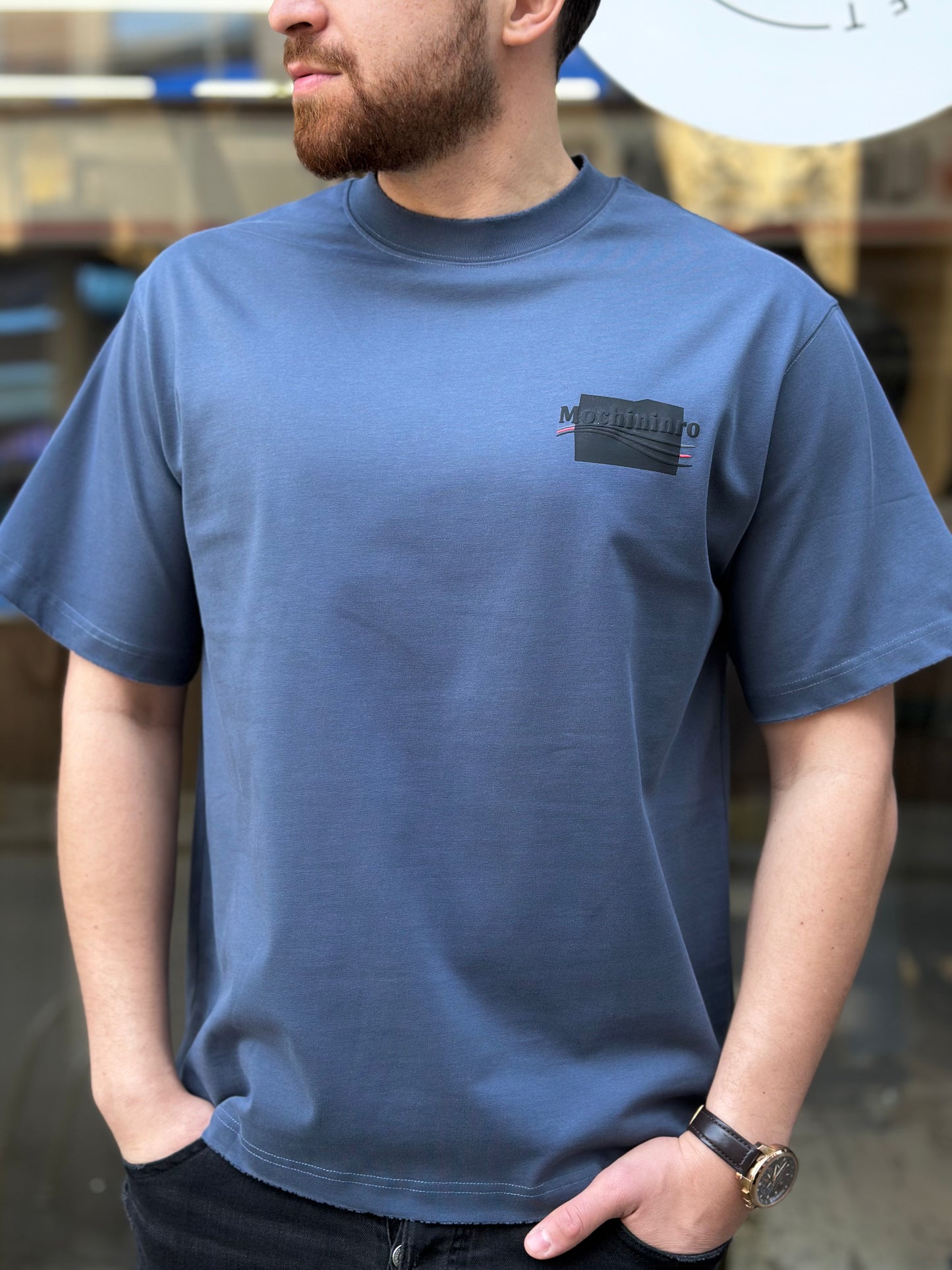 Мъжка тениска широка кройка (Oversized)