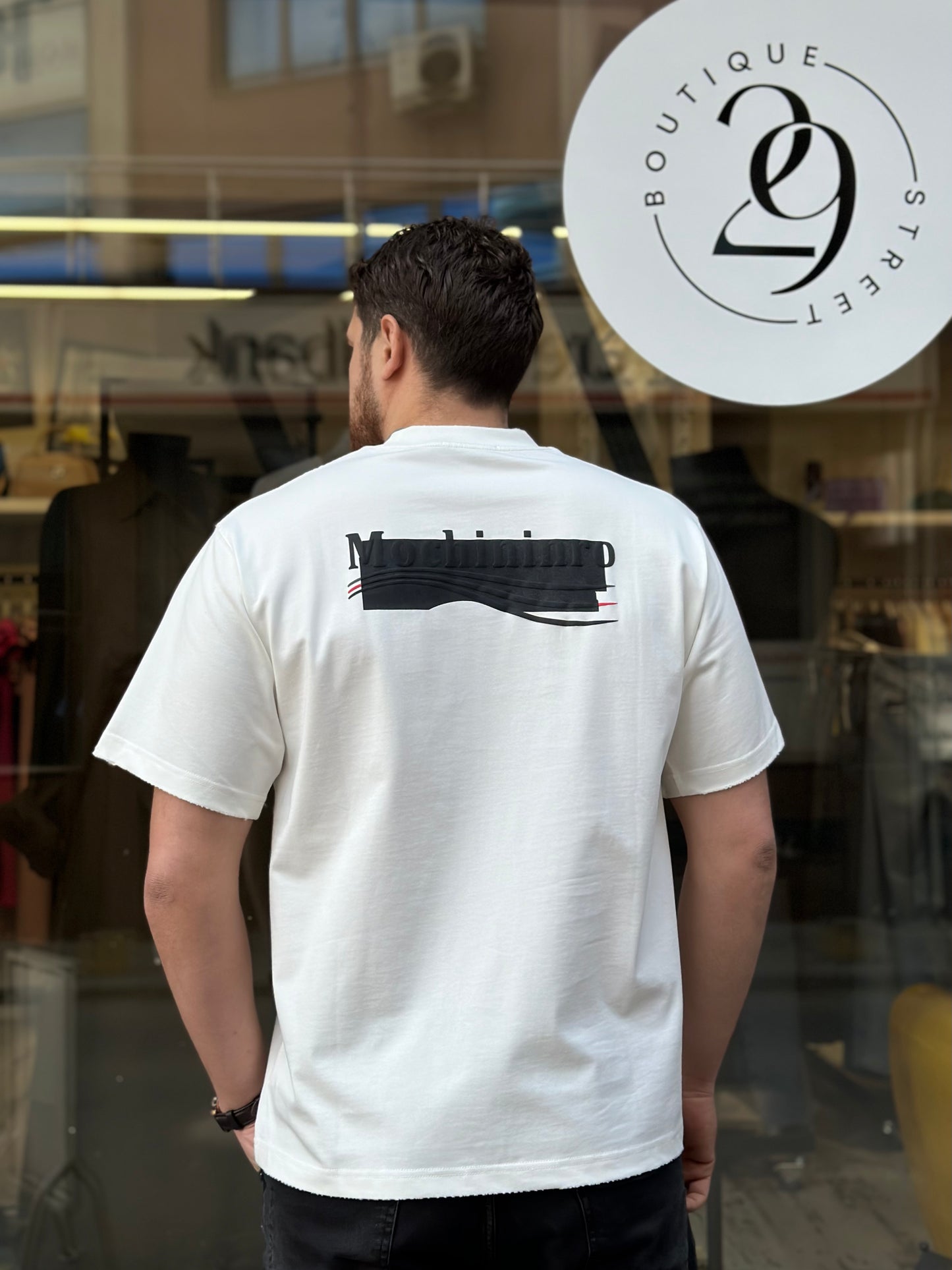 Мъжка тениска широка кройка (Oversized)