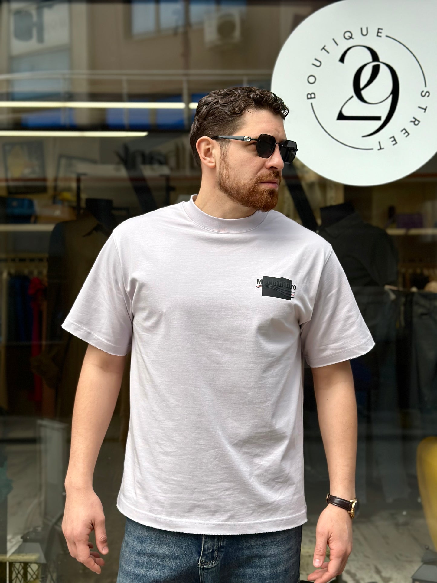 Мъжка тениска широка кройка (Oversized)