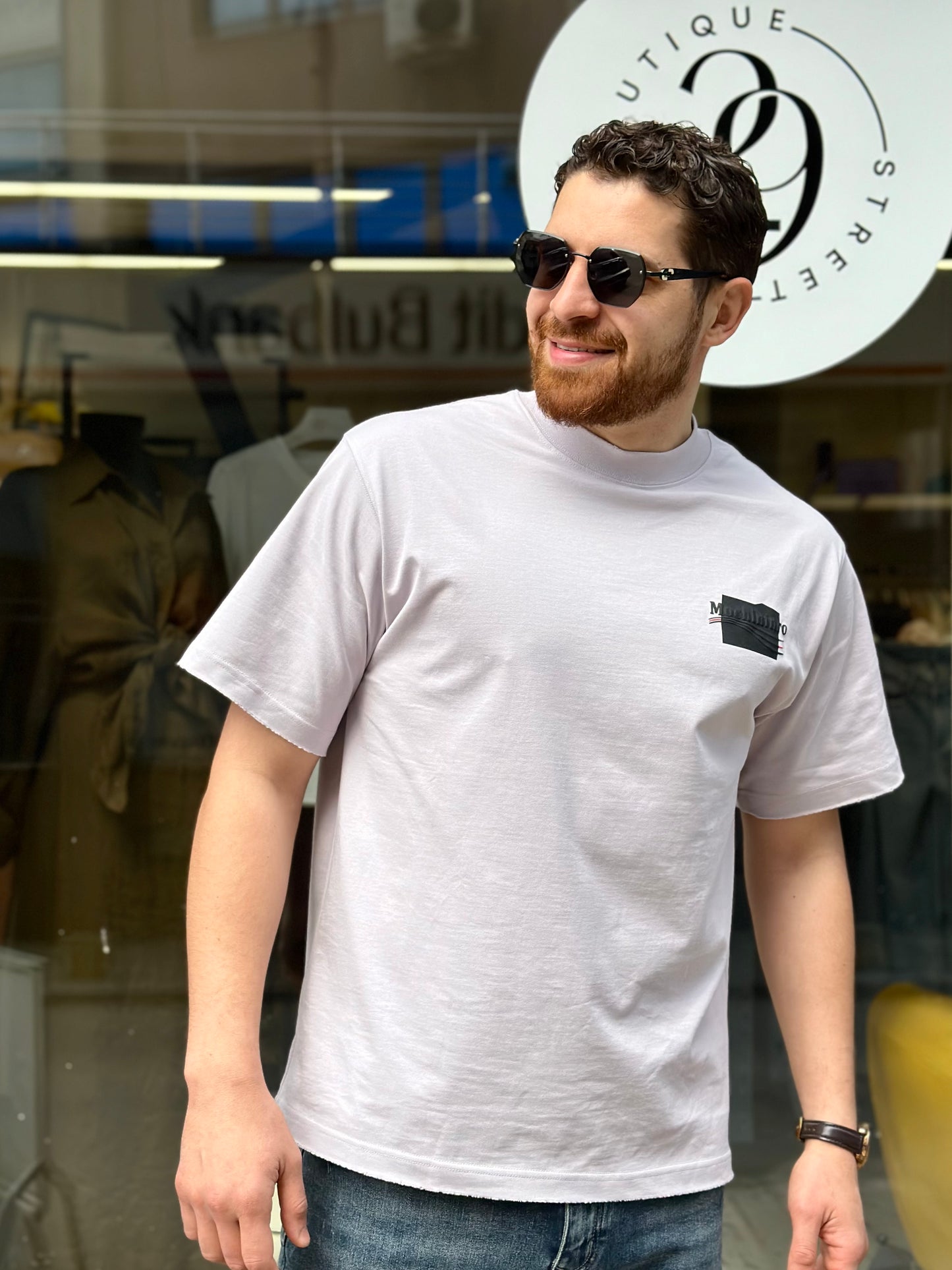 Мъжка тениска широка кройка (Oversized)