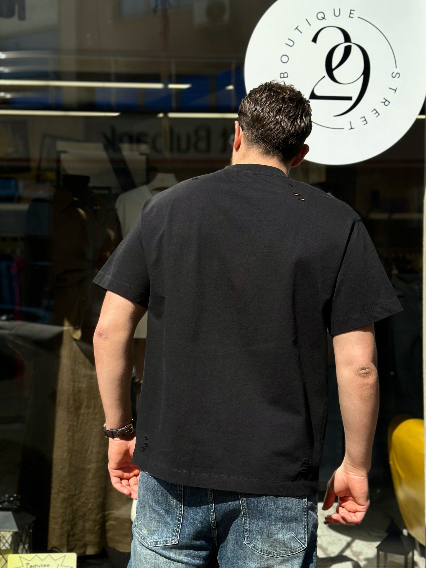 Мъжка тениска Please широка кройка (Oversized)