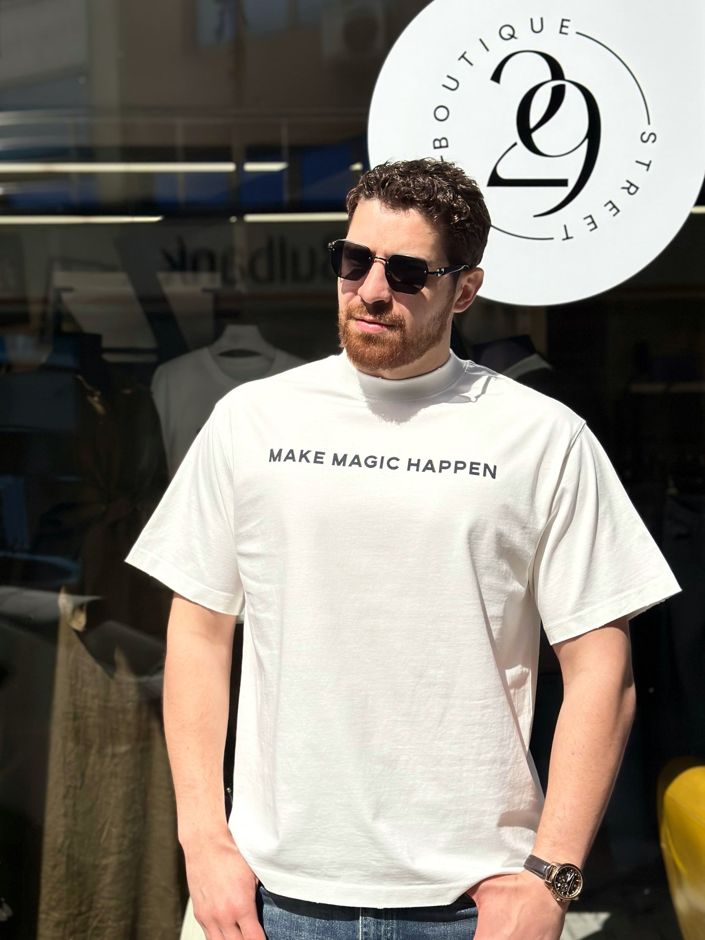 Мъжка тениска широка кройка (Oversized)