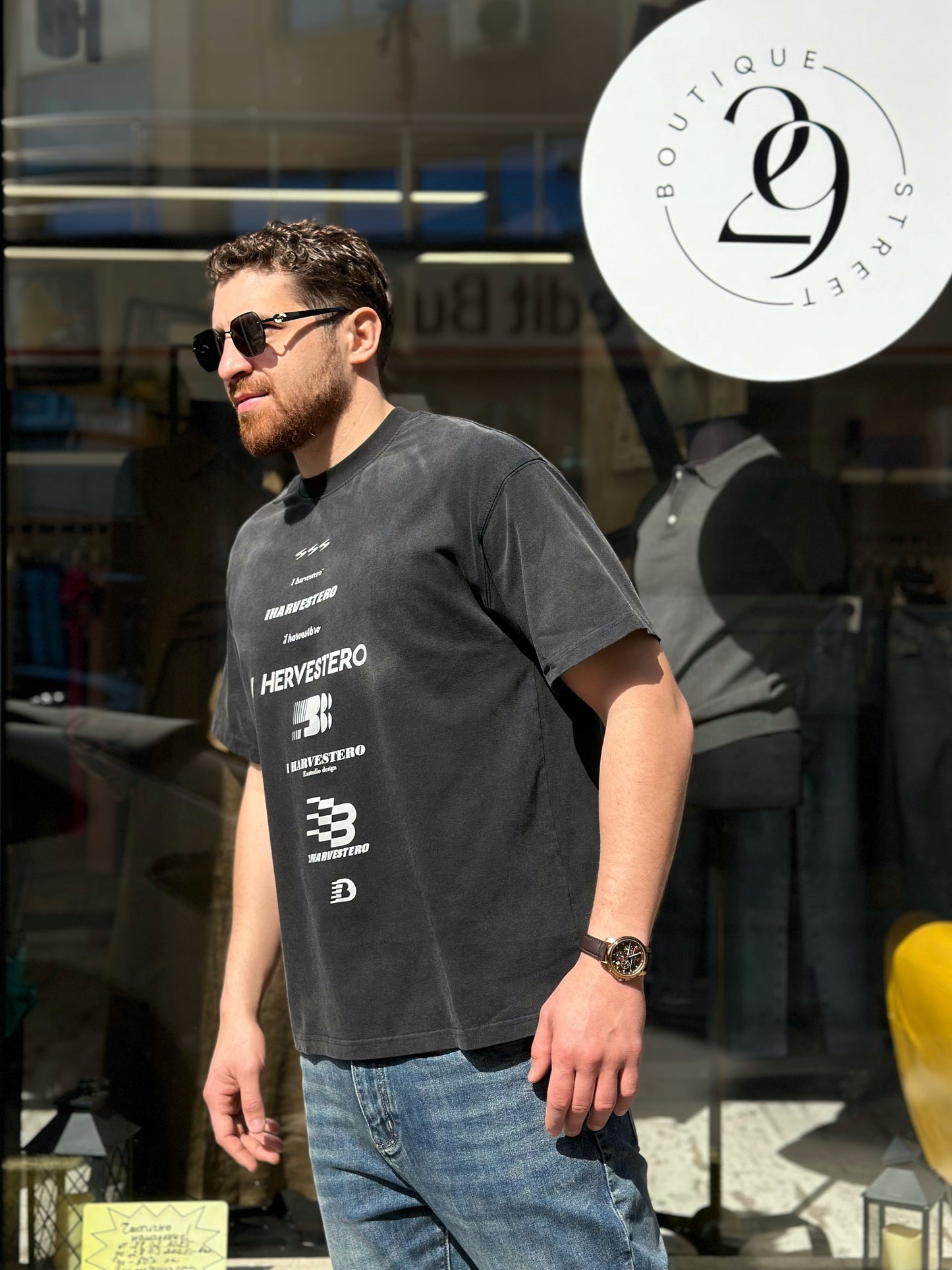 Мъжка тениска широка кройка (Oversized)