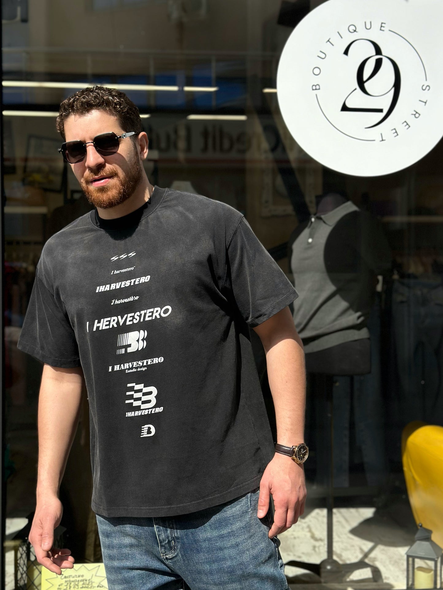 Мъжка тениска широка кройка (Oversized)