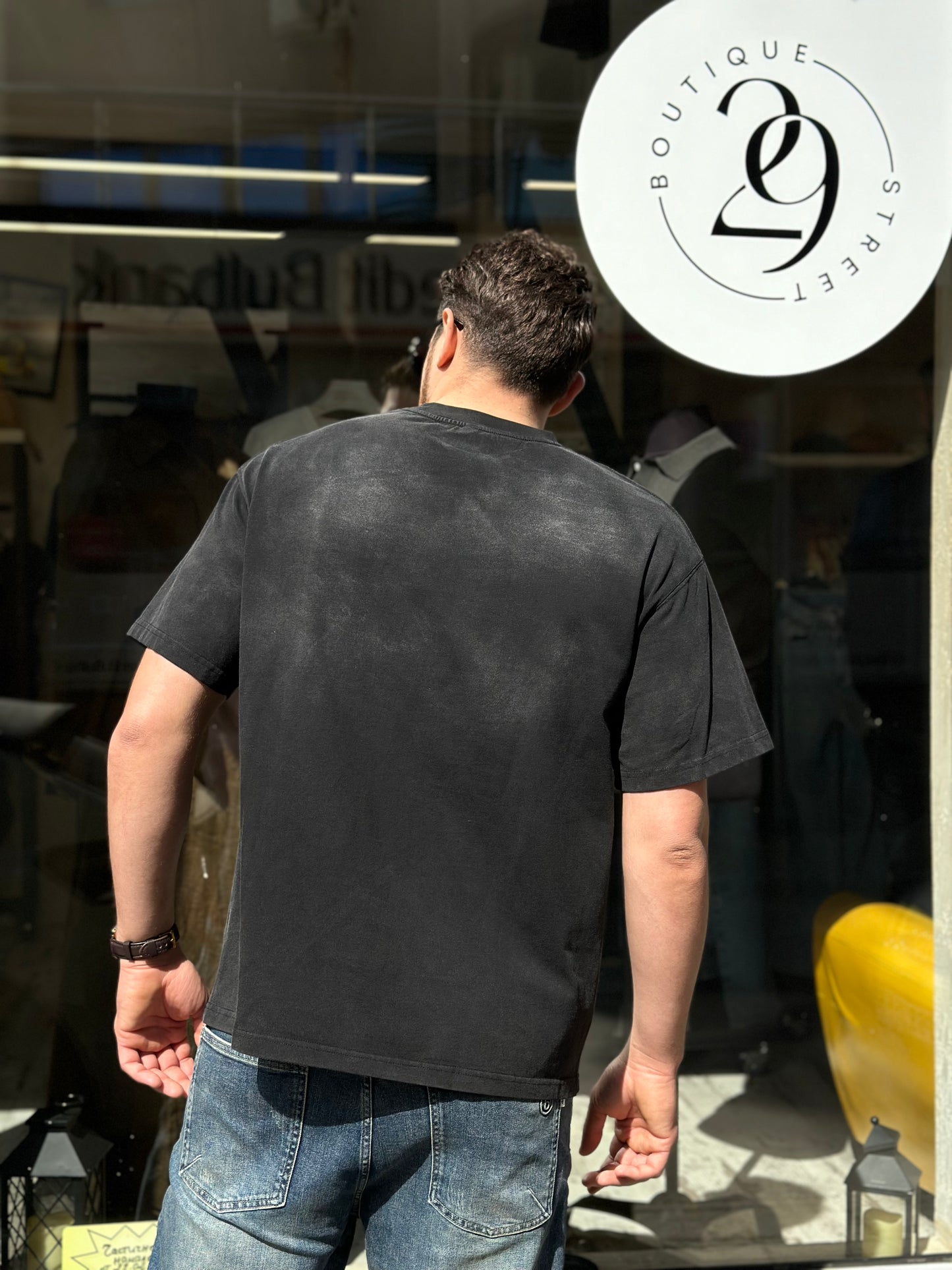 Мъжка тениска широка кройка (Oversized)