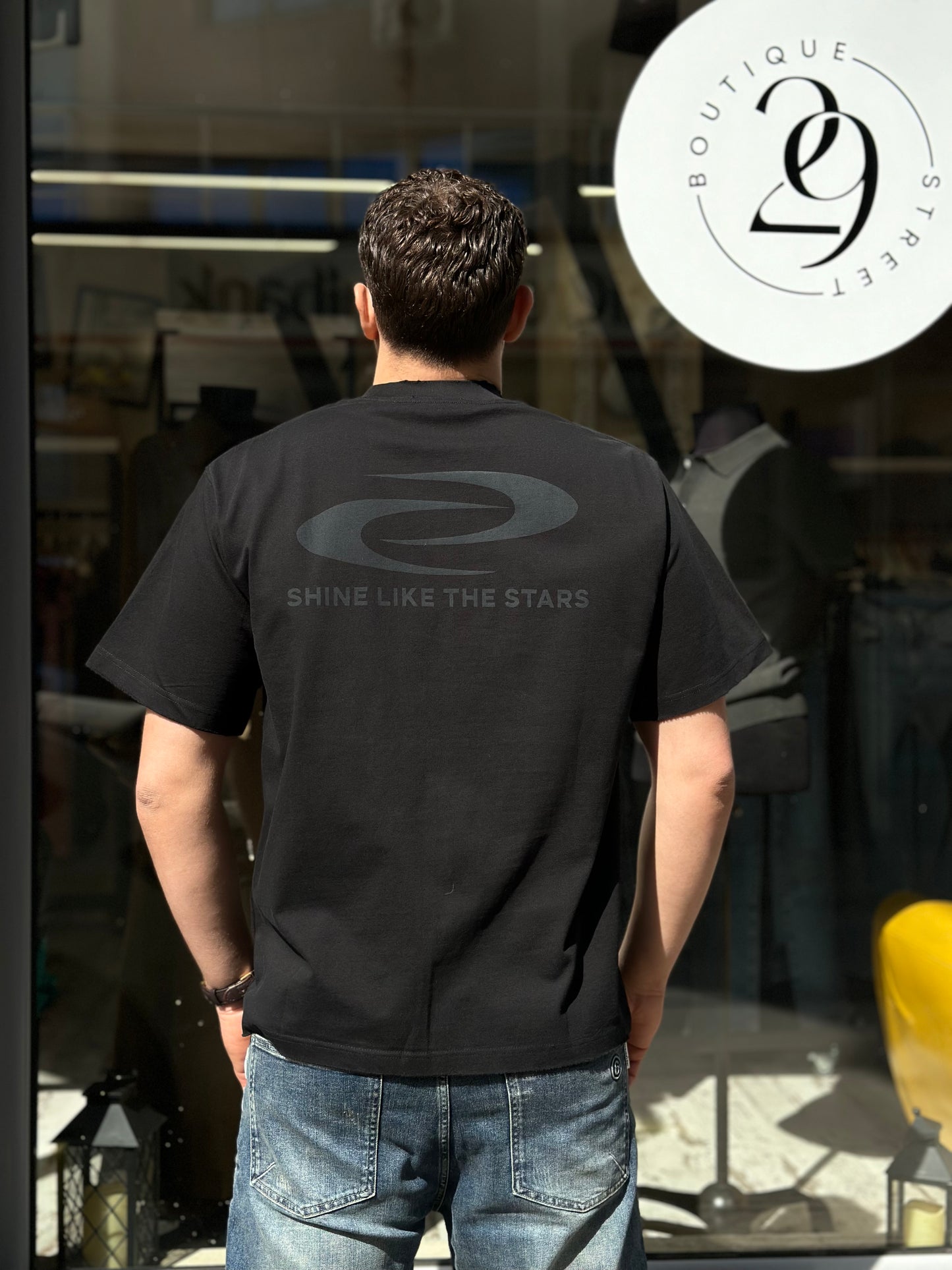 Мъжка тениска широка кройка (Oversized)