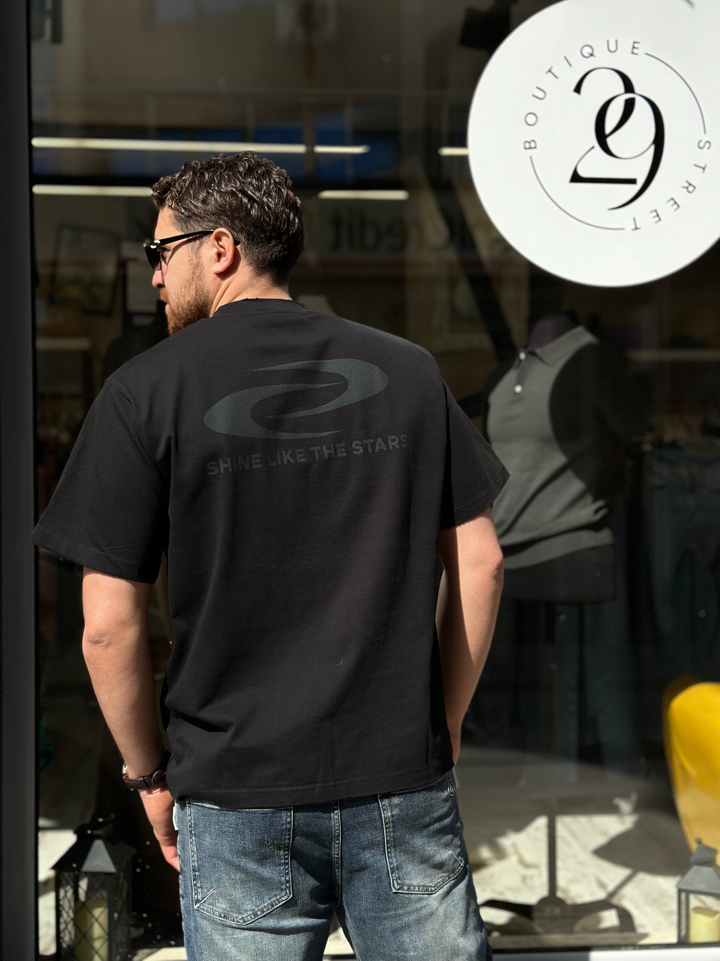 Мъжка тениска широка кройка (Oversized)