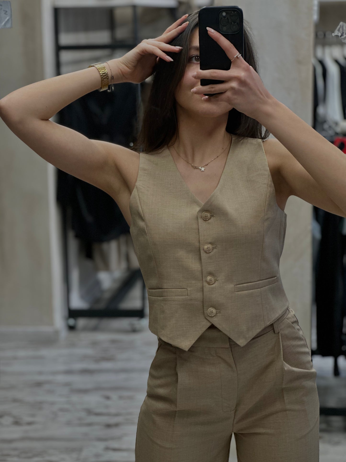 Дамски ленен костюм