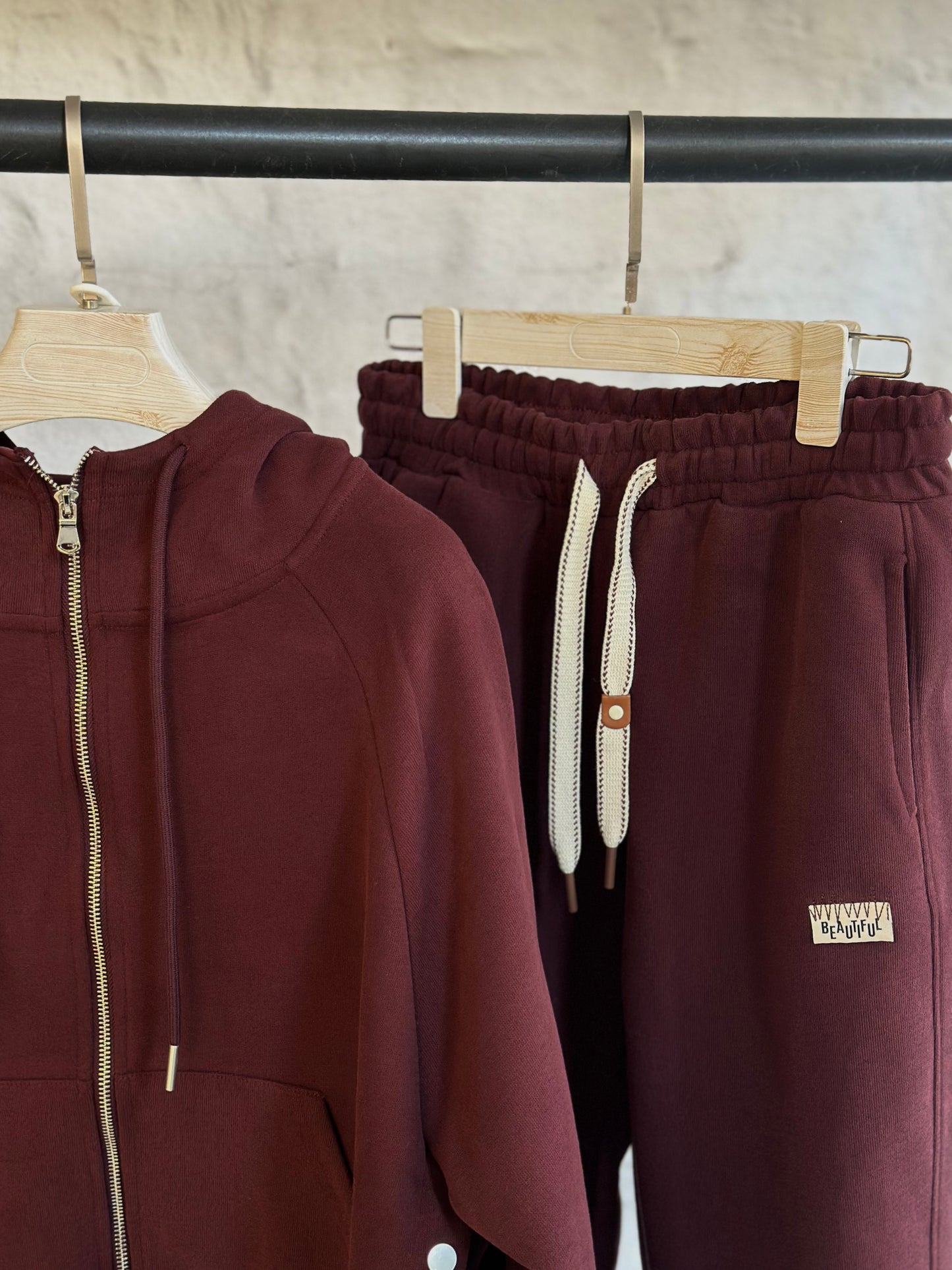 Дамски спортен екип (комплект)- бордо