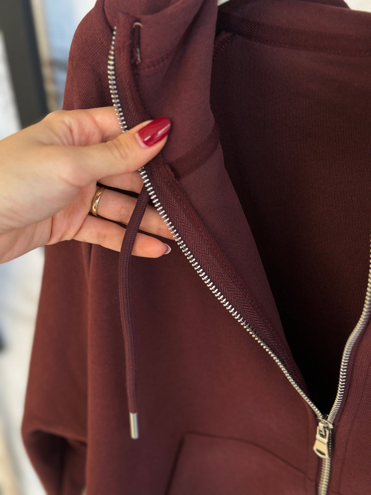 Дамски спортен екип (комплект)- бордо