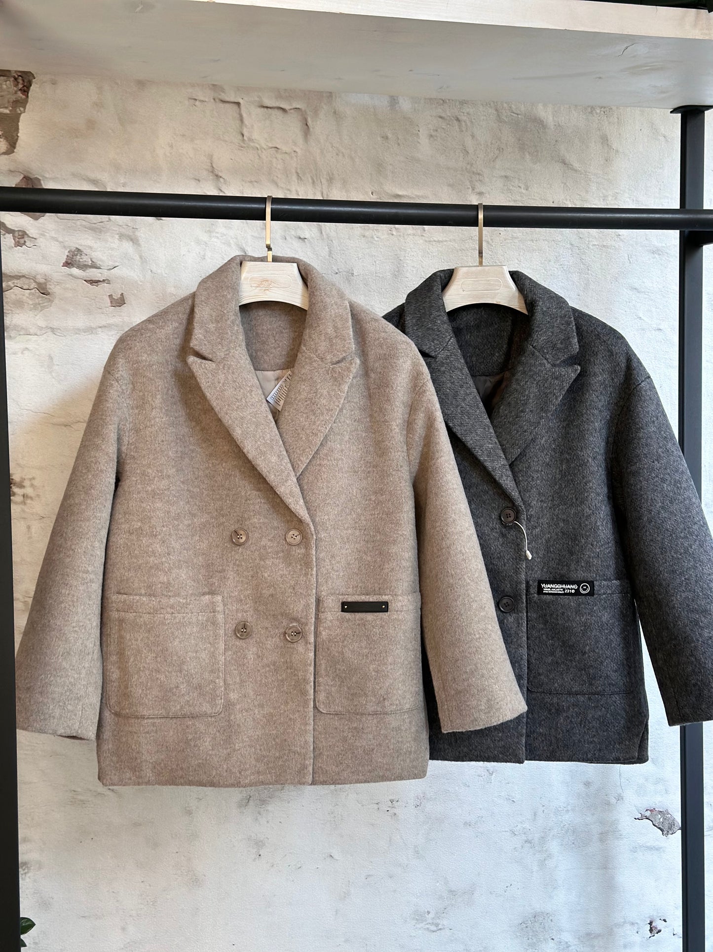 Дамско палто-графит